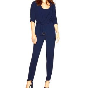 NWT, WHBM Dolman
Sleeves Navy Surplice Utility
Jumpsuit, Size 4P